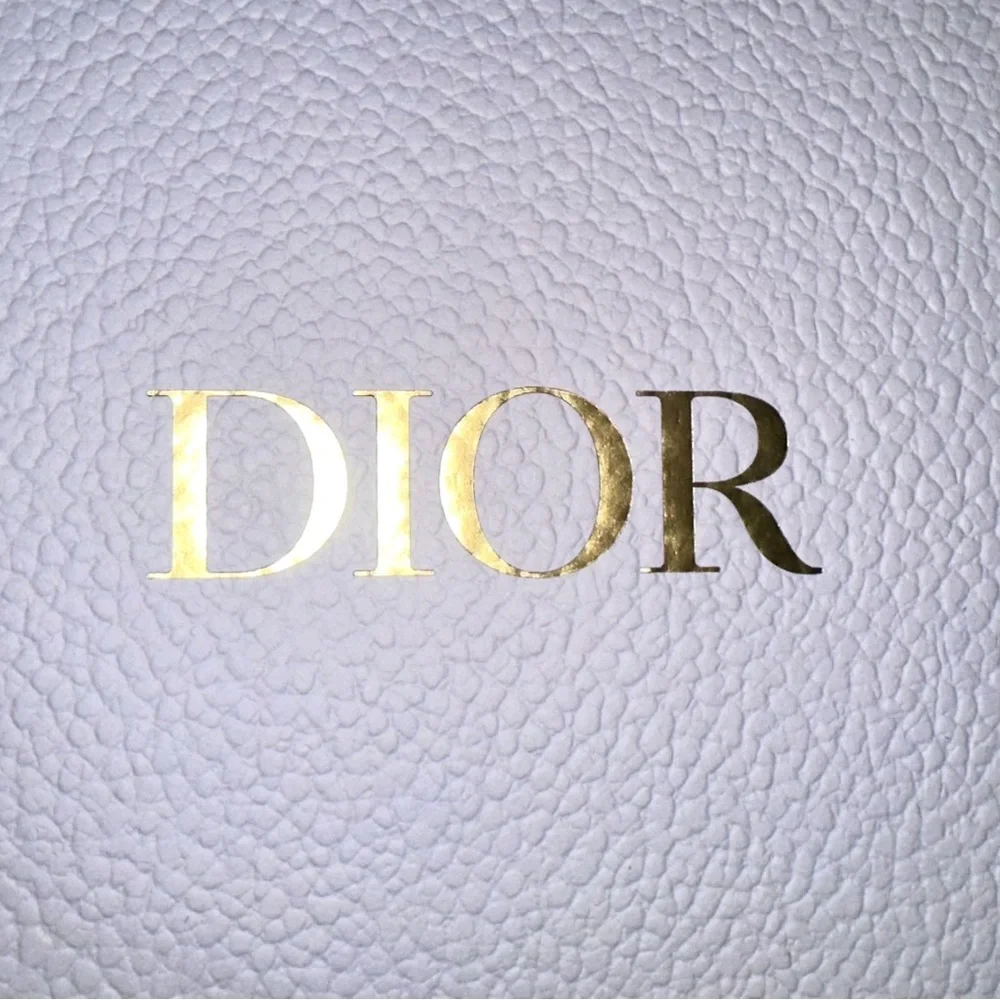 Dior Beauty Face Towel White Logo Cotton Authentic Gift Box